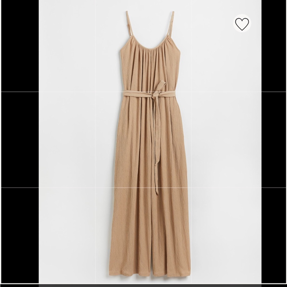 H&M Beige Tie Belt Jumpsuit - Picture 5 of 14